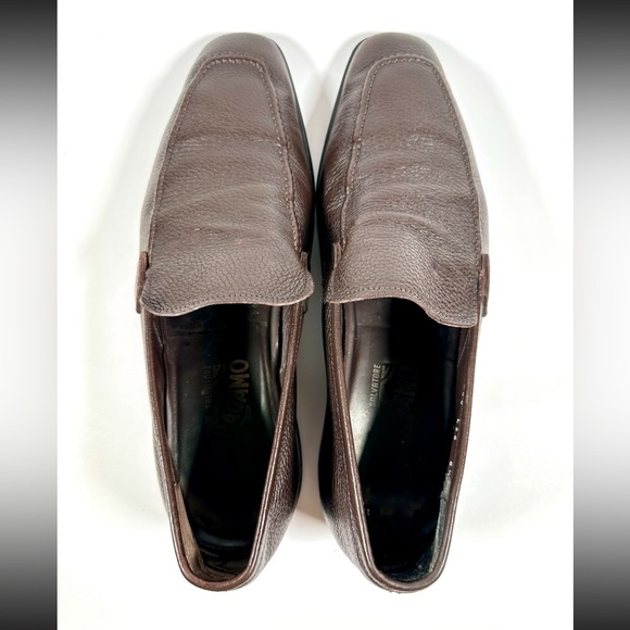 Salvatore Ferragamo Brown Leather Designer Loafer Size 8.5 D main image 10